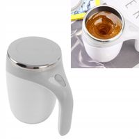 AUTOMATYCZNY KUBEK 380ML MIESZAJĄCY Z MAGNETYCZNYM MIESZADŁEM USB BIALY