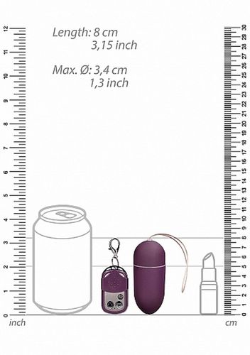 10 Speed Remote Vibrating Egg - Big - Purple na Arena.pl