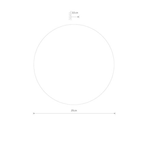 Szklany kinkiet ścienny Ring LED 9W 3000K lustro chrom na Arena.pl