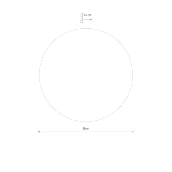 Szklany kinkiet ścienny Ring LED 9W 3000K lustro chrom zdjęcie 2