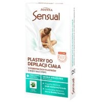 12x Joanna Sensual Aloes Plastry Do Depilacji Ciała Do Skóry Wrażliwej