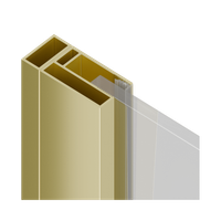 Ortigo profil poszerzający kabiny, 10mm,  złoty połysk