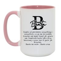 Duży Biało-Różowy 450 ml
