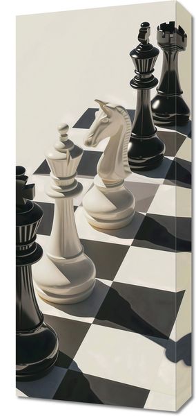 Obraz 30x70cm Szach i Mat zdjęcie 1