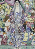 Plakat 13x18cm Portrait of Friederike Maria Beer, Klimt Vintage