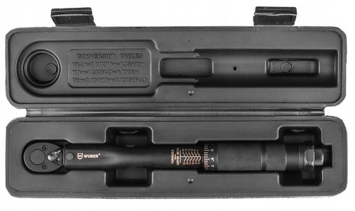 KLUCZ DYNAMOMETRYCZNY 1/4" Z BLOKADĄ 2-24NM CERTYFIKAT KALIBRACJI ETUI na Arena.pl