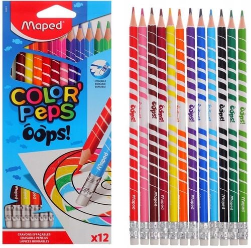 Kredki Color.oops Scier.z Gumka Trój.12 Szt 832812 na Arena.pl