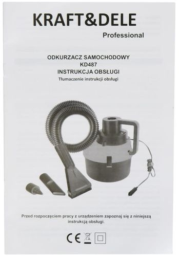 ODKURZACZ SAMOCHODOWY POMPKA 12V 155W 3DYSZE na Arena.pl