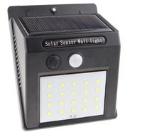 Lampa ścienna solarna SMD 20 LED z czujnikiem ruchu i zmierzchu