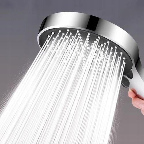 Słuchawka prysznicowa natryskowa 5 funkcji ekologiczna ANTI-CALC chrom duża na Arena.pl