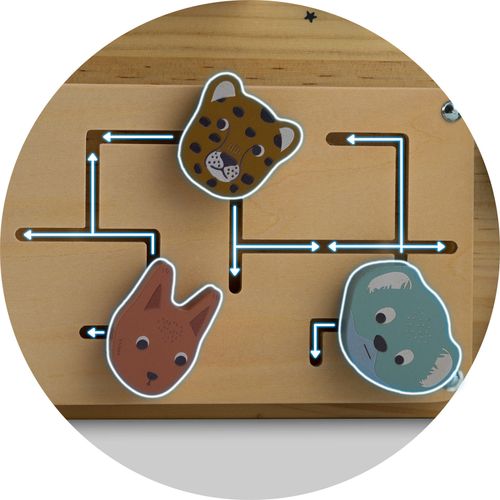 Drewniana tablica sensoryczna NK-859 Nukido na Arena.pl