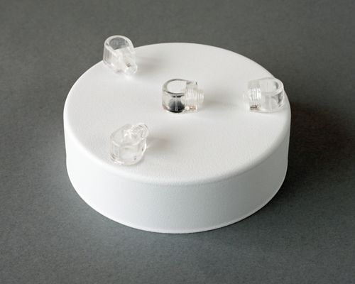 Podsufitka Biała z hamulcem plastikowym 4 otwory 100mm na Arena.pl