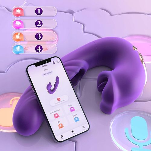 Flapping wibrator wielofunkcyjny fioletowy intensywne orgazmy 7 trybów na Arena.pl