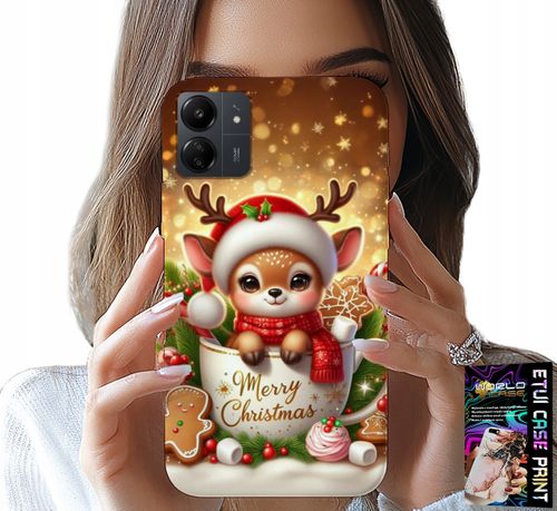 ETUI DO XIAOMI REDMI 13C 4G - RENIFEREK SŁODKI RENIFER ŚWIĄTECZNE WZÓR na Arena.pl