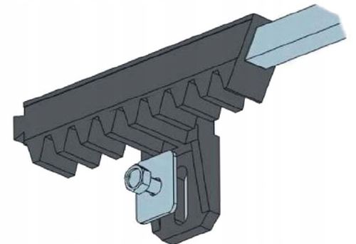 Listwa Zębata do Bramy, Poliamidowa z Rdzeniem Stalowym, 0,33m - kpl 3 na Arena.pl