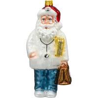 Bombka choinkowa szklana: Mikołaj Doktor