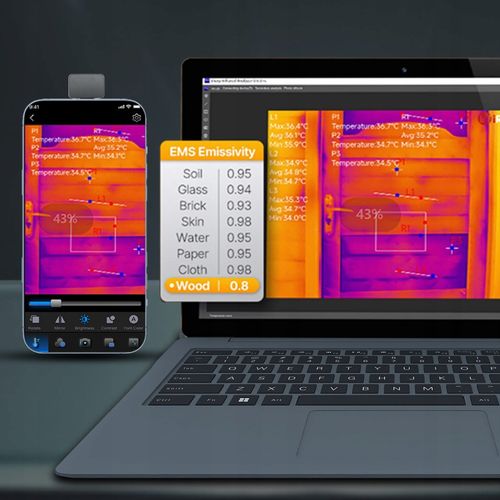 Kamera Termowizyjna HD InfiRay P2 Thermal Master Miniaturowa USB C + Etui na Arena.pl