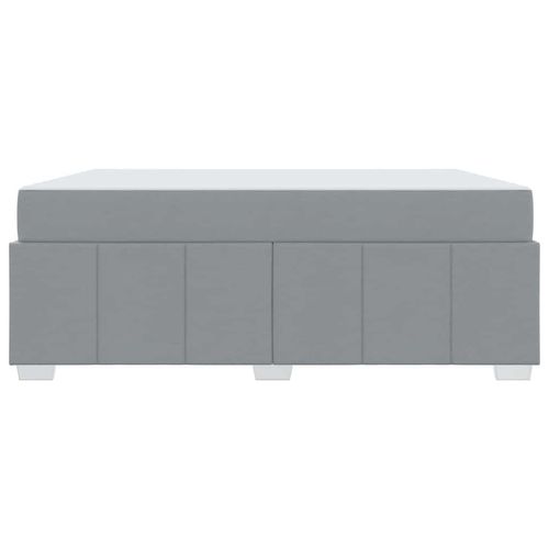 Ramka łóżka z materacem Jasnoszary 180 x 200 cm tkanina na Arena.pl