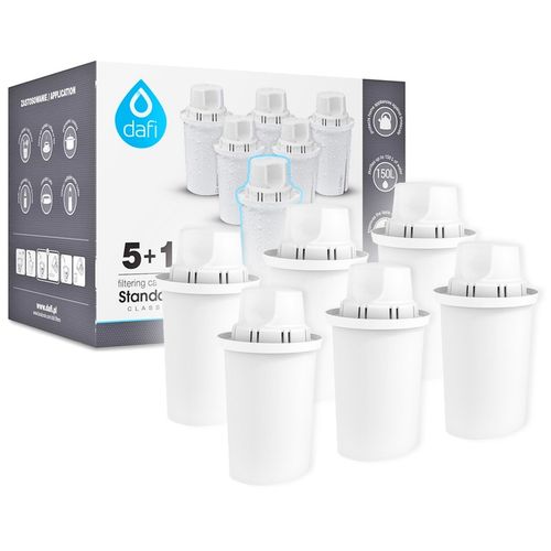 6 SZTUK WKŁAD DAFI CLASSIC FILTR DO BRITA na Arena.pl