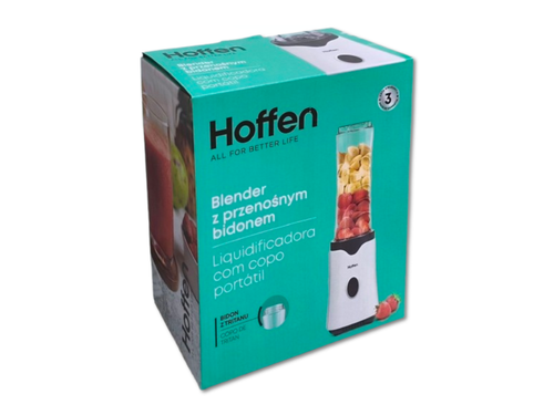 Blender Hoffen 350W z przenośnym bidonem - Biały na Arena.pl