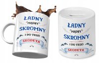 Dla Geodety Zestaw Kubek + Skarbonka Na Prezent Z Nadrukiem Ze Zdjęciem