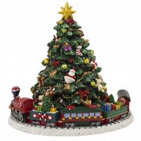 Pozytywka świąteczna figurka Choinka z pozytywką kolejka dekoracja 16cm