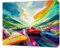 Obraz 60x50cm Wyścig Przy Barwach
