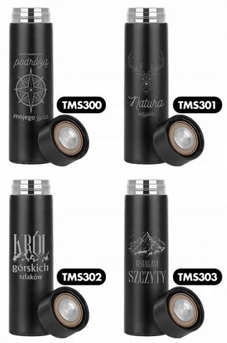 KUBEK TERMICZNY Czarny Na Prezent DIa Góromaniaka KRÓL GÓRSKICH SZLAKÓW Wz na Arena.pl