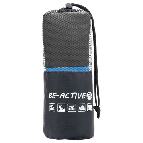 Ręcznik Szybkoschnący Z Mikrofibry 130X80Cm Szaro-Niebieski na Arena.pl