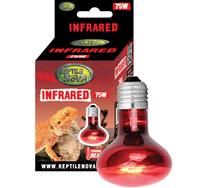 REPTILE NOVA INFRARED Żarówka grzewcza 75W poczerwień UVA do terrarium E27