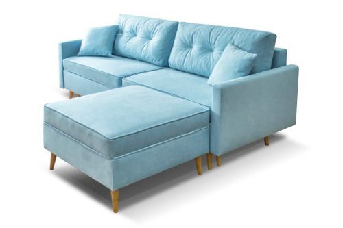 Kanapa Sofa BLUE+pufa na Arena.pl