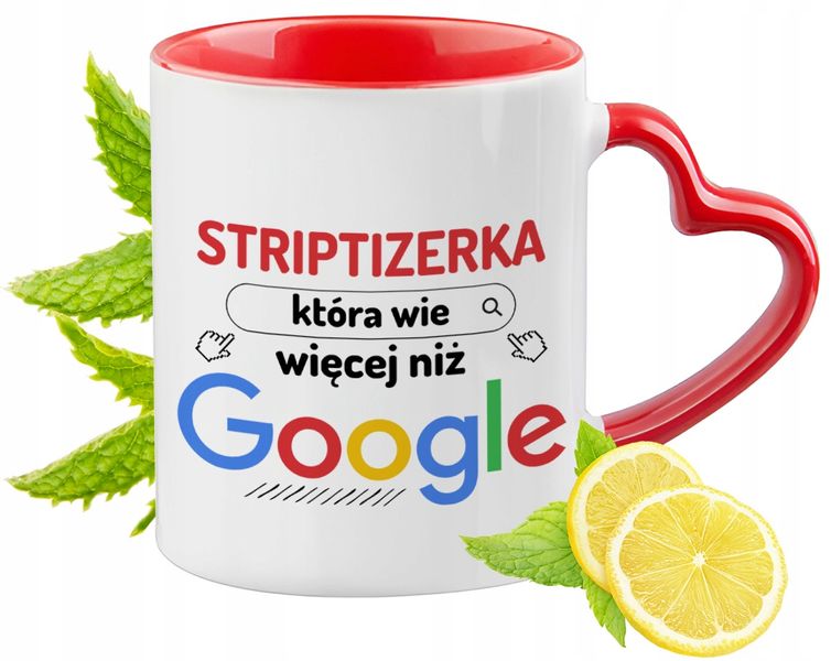 Dla Striptizerki Czerwony Z Uszkiem W Kształcie Serca Na Prezent Znadrukiem zdjęcie 1