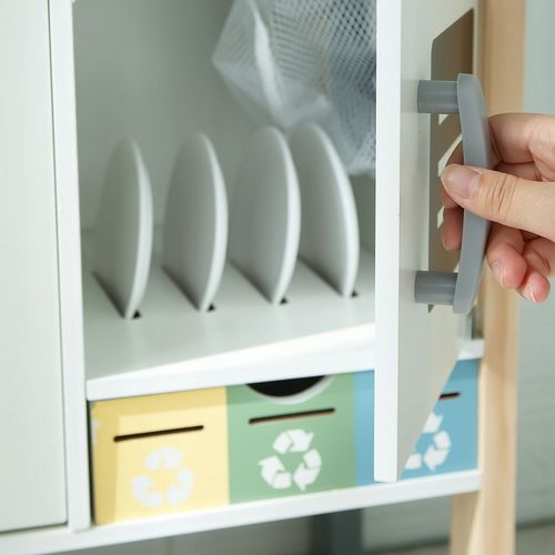 KUCHNIA DREWNIANA INTERAKTYWNA z Pralką Zmywarką Tablica Kredowa dla Dzieci na Arena.pl