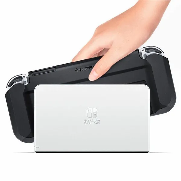 Etui Spigen Thin Fit na Nintendo Switch OLED - czarne zdjęcie 1