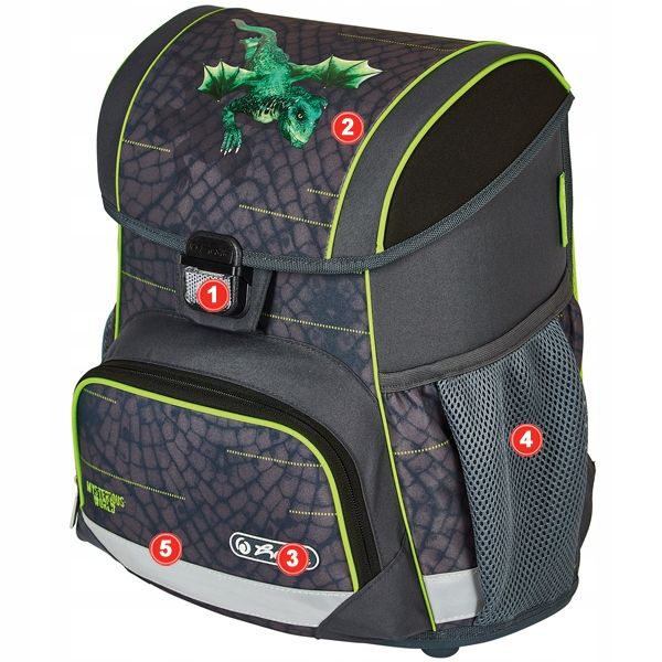 TORNISTER PLECAK SZKOLNY HERLITZ LOOP SMOK KL. 1-3 zdjęcie 10