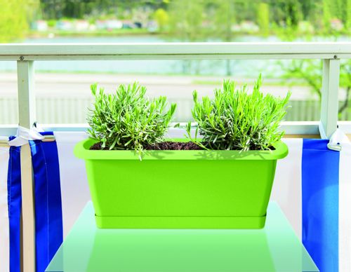 Skrzynka balkonowa ESPANA SET ISE400P | Brązowy, Kształt Prostokątny, Wymiary 18x39x14 cm, Kolor Brązowy, Prosperplast na Arena.pl