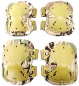 Ochraniacze Taktyczne Nakolanniki + Nałokietniki Wojskowe Ochronne Zestaw