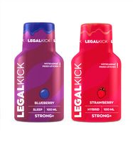 shoty konopne legal kick strawberry + blueberry  - strong+