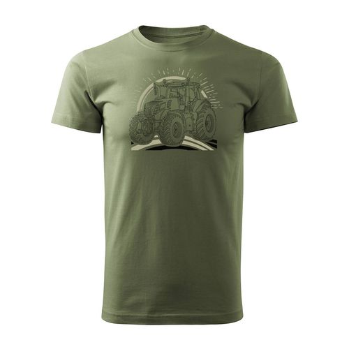 Koszulka z traktorem New Holland męska khaki REGULAR L na Arena.pl