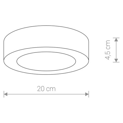 Zewnętrzna LAMPA sufitowa stropowa MERIDA 12W 3000K LED 9514 Nowodvorski okrągła OPRAWA plafon outdoor IP54 grafitowa na Arena.pl