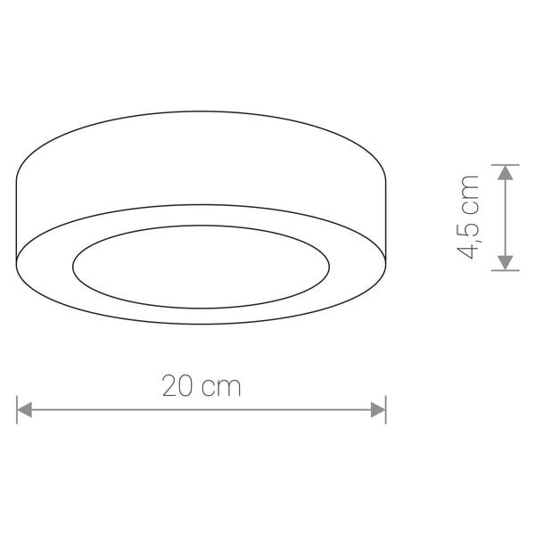 Zewnętrzna LAMPA sufitowa stropowa MERIDA 12W 3000K LED 9514 Nowodvorski okrągła OPRAWA plafon outdoor IP54 grafitowa zdjęcie 3