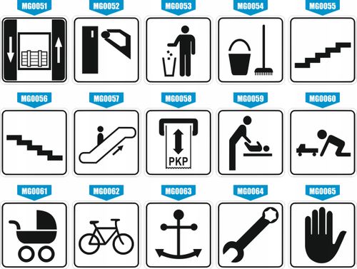 Tabliczka informacyjna Grawer 10x10 piktogram Uwaga! Śliskie schody na Arena.pl