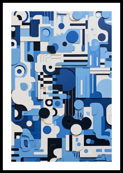 Plakat 40x60cm Niebieski Labirynt zdjęcie 3