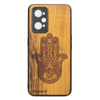 drewniane etui realme gt 2 / gt neo 2 / gt neo 3t hamsa imbuia