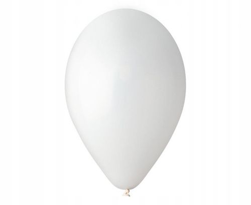 Balony Lateksowe Pastelowe Białe Gemar 12" - 30 cm /100 szt. na Arena.pl