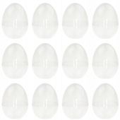 12x JAJKA AKRYLOWE JAJKO PRZEŹROCZYSTE STOJĄCE 9CM PLASTIKOWE WIELKANOCNE