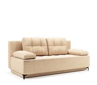 Kanapa Rozkładana z Funkcją Spania i Pojemnikiem Mavi 3-osobowa Beżowa