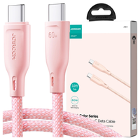 kabel joyroom multi-color series s-a34 usb-a / lightning 3a 1m - różowy
