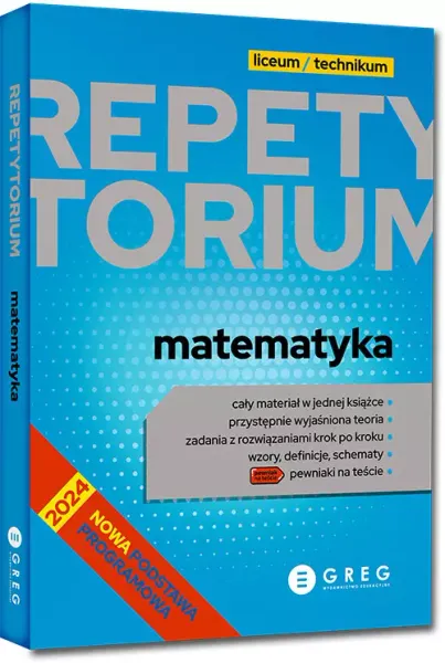 Repetytorium. Matematyka. Liceum/technikum. 2024-2026 zdjęcie 1