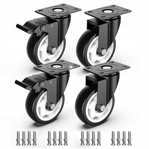 OBROTOWE KÓŁKA PRZEMYSŁOWE Z HAMULCEM DO DUŻYCH OBCIĄŻEŃ 600Kg 100mm na Arena.pl